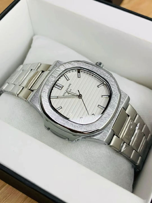 Patek Luxury Classy Look Silver - White Watch watch Tech Circle Test 